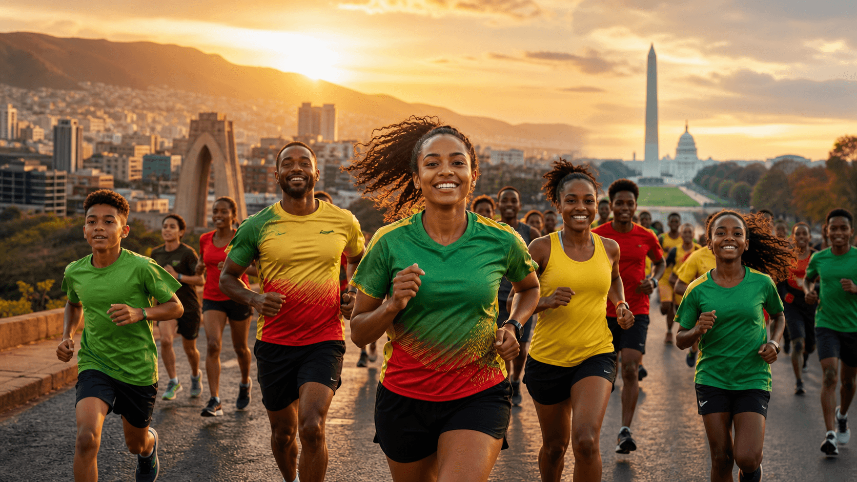 Great Ethiopian Run — Addis × DC event artwork